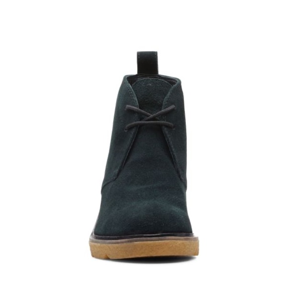 Clarks Clarkford DBT Black Suede Chukka Ankle Boots Leather Wedge heel Booties 7 - Picture 7 of 16